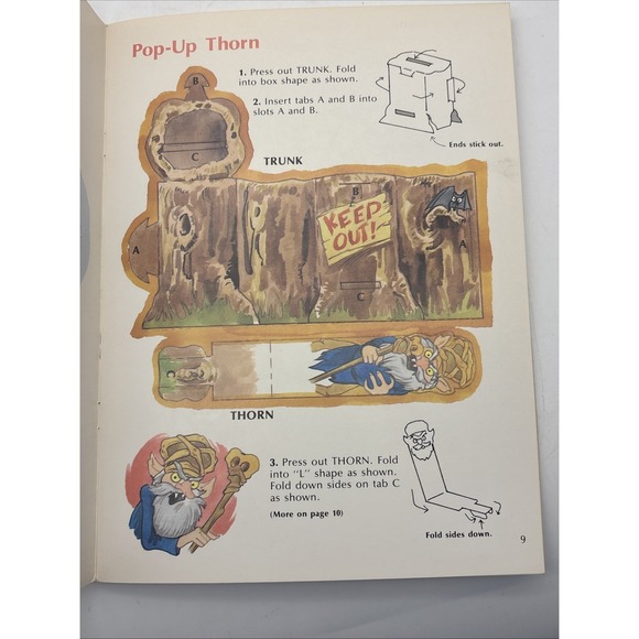 Scholastic Herself the Elf action toys punch out toy 1984 NOS Vintage Unused - Picture 9 of 16